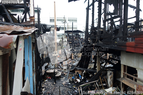 Image of Deserted building after a fire