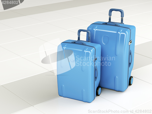Image of Blue travel bags