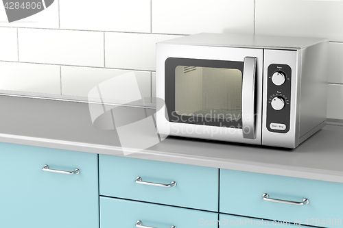 Image of Silver microwave oven