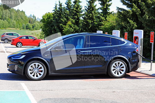 Image of New Tesla Model X SUV Side View