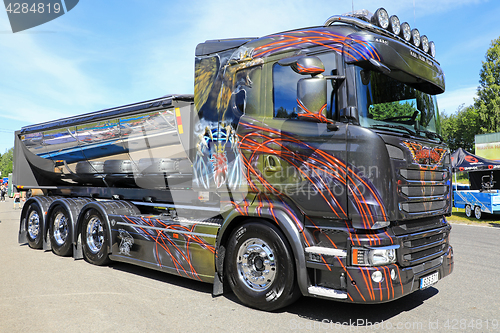 Image of Customized Scania Tipper Truck Golden Eagle