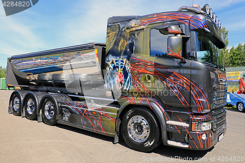 Image of Customized Scania Tipper Truck Golden Eagle