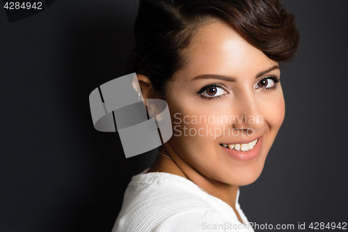 Image of Beautiful Middle Eastern Woman Smiling