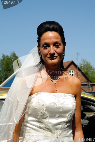 Image of Bride in white dress