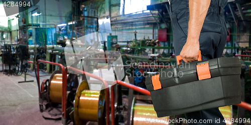 Image of Worker with instruments