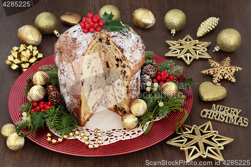 Image of Chocolate Panettone Christmas Cake