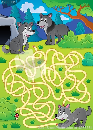 Image of Maze 29 with wolves
