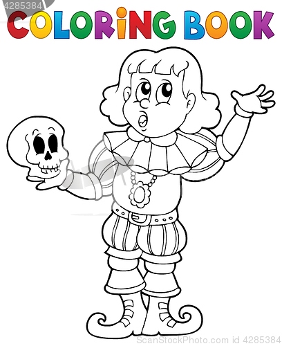 Image of Coloring book actor theme 1