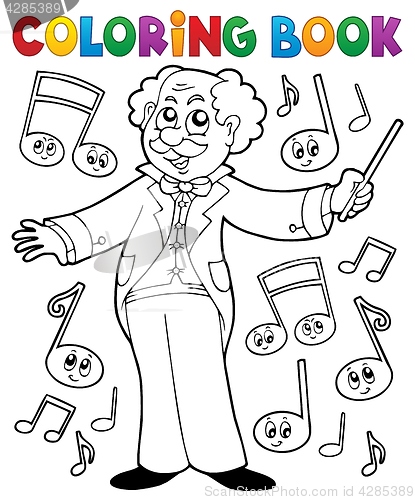 Image of Coloring book music maestro