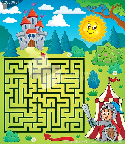 Image of Maze 3 with knight theme