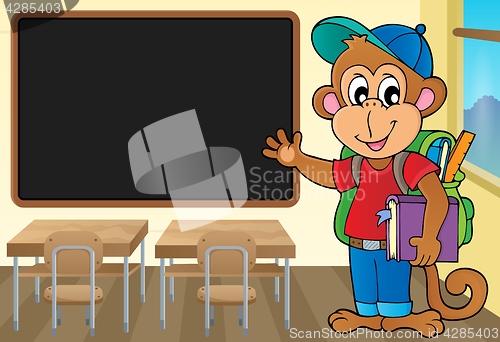 Image of School monkey theme image 2