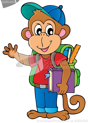 Image of School monkey theme image 1