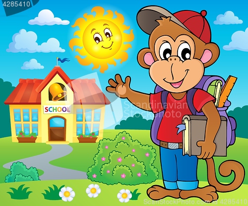 Image of School monkey theme image 3