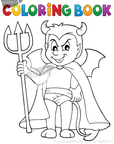 Image of Coloring book little devil