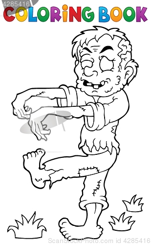 Image of Coloring book zombie theme 1