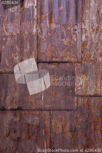 Image of Rusted metal plate