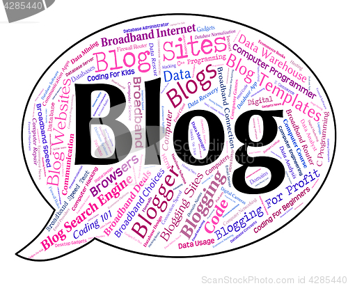 Image of Blog Word Represents Weblog Websites And Web