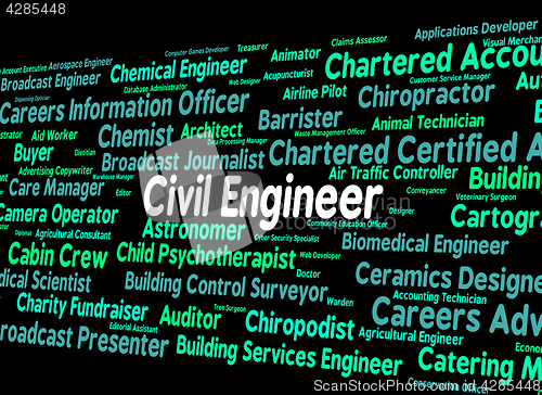 Image of Civil Engineer Means Hire Government And Recruitment