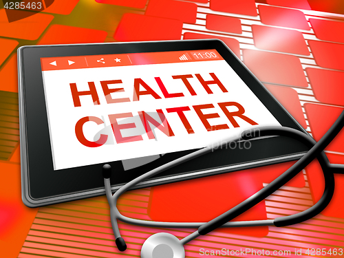 Image of Health Center Represents Preventive Medicine And Shop