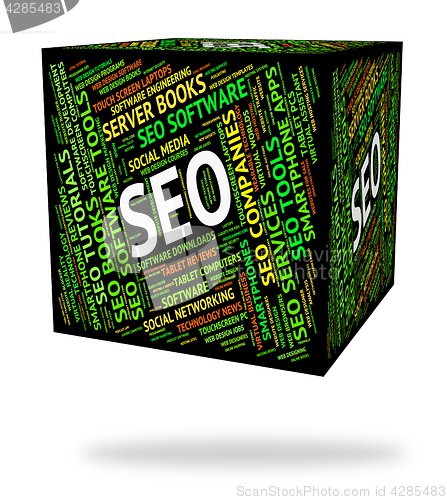 Image of Seo Word Indicates Optimize Words And Web