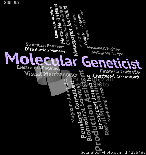 Image of Molecular Geneticist Represents Sub Atomic And Subatomic