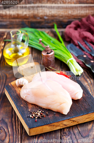 Image of raw chicken fillet