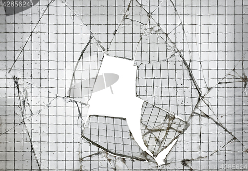 Image of Reinforced Broken Glass