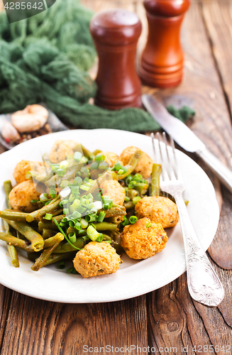 Image of meatballs with bean
