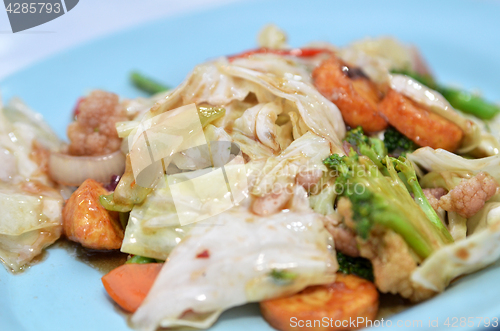 Image of Stir-fried mixed vegetables with tofu