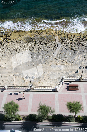 Image of limestone beach sliema malta