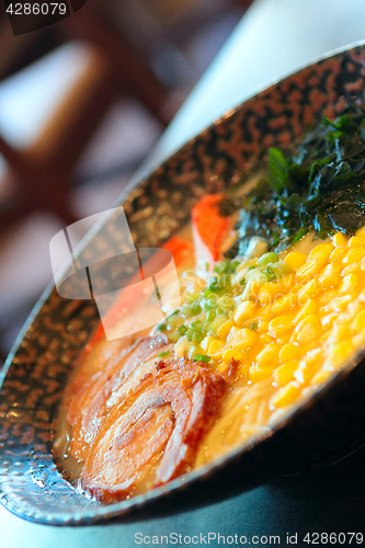 Image of noodle in japanese style on table