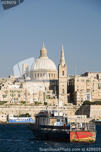 Image of historic buildings grand harbor malta valletta