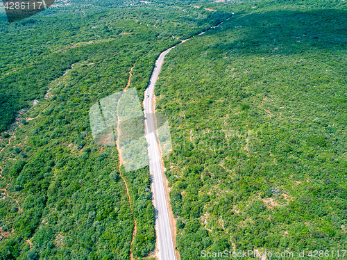 Image of Mountain Road with Many Turns