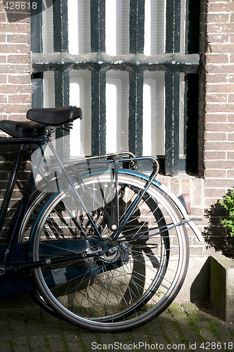 Image of bicycle sunlight amsterdam