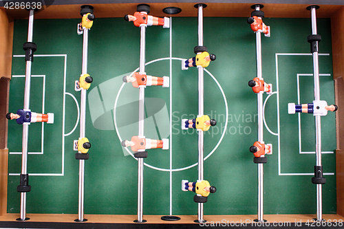 Image of table soccer background