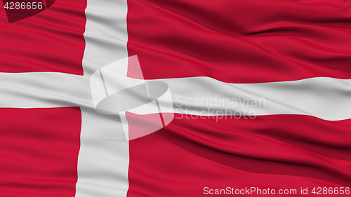 Image of Closeup Denmark Flag