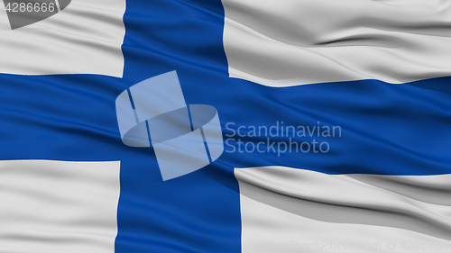 Image of Closeup Finland Flag
