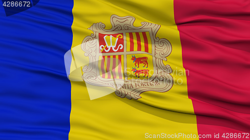 Image of Closeup Andorra Flag