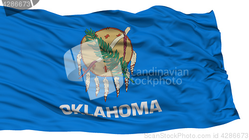 Image of Isolated Oklahoma Flag, USA state