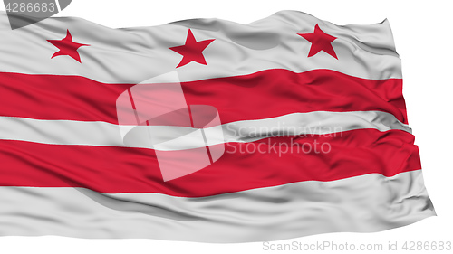 Image of Isolated Washington DC City Flag, United States of America