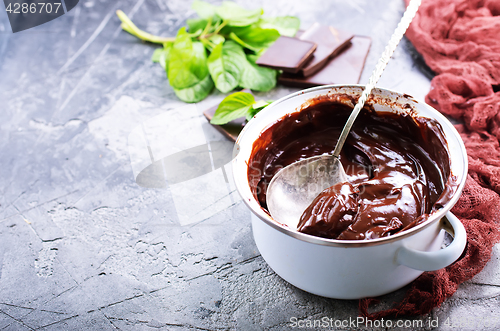 Image of chocolate sauce