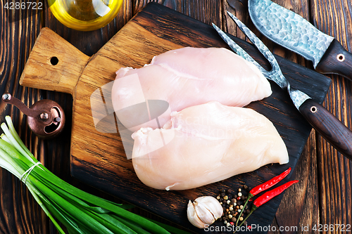 Image of raw chicken fillet