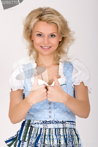 Image of Bavarian Dirndl dress blonde