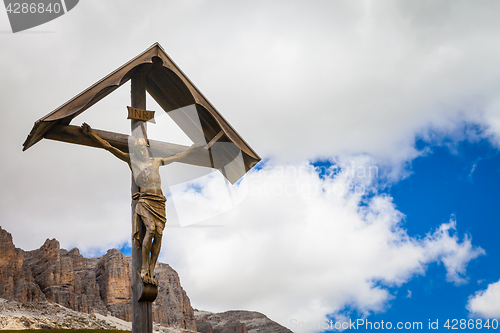 Image of Traditional Crufix in Dolomiti Region - Italy