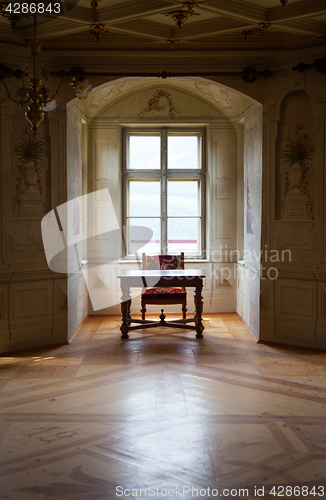 Image of GRESSONEY, ITALY - January 6th: Interior of Castle Savoia