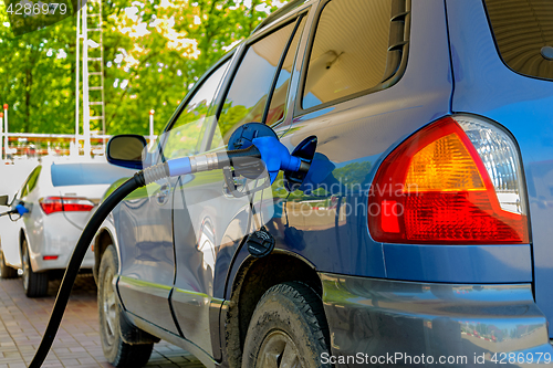 Image of Car at gas station