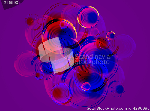 Image of background of multi colour bubbles