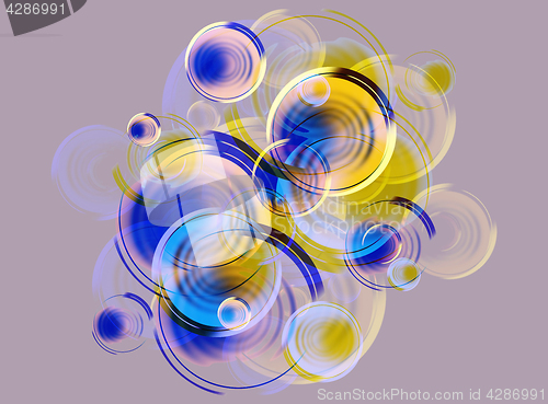 Image of background of stylized bubbles