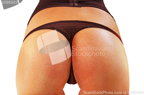 Image of woman buttocks in bikini