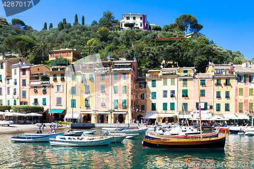 Image of Portofino, Italy - Summer 2016 - view from the sea